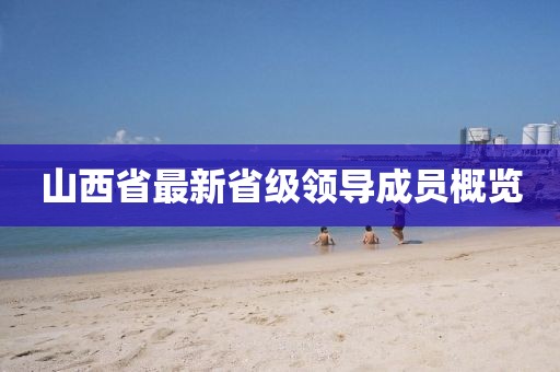 山西省最新省級領(lǐng)導(dǎo)成員概覽