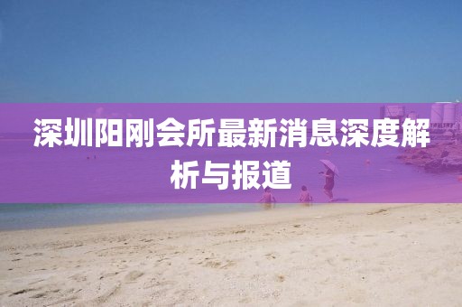 深圳陽剛會所最新消息深度解析與報道