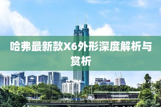 哈弗最新款X6外形深度解析與賞析