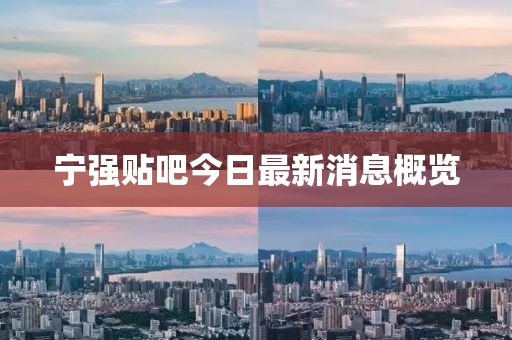 寧強(qiáng)貼吧今日最新消息概覽